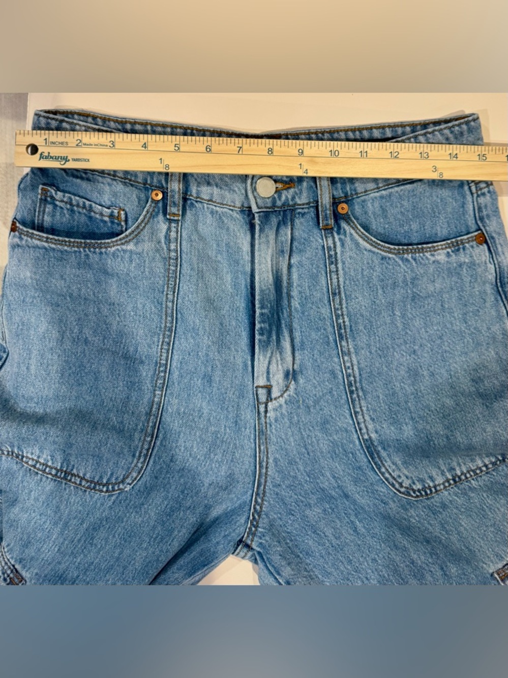 Blank NYC Franklin Light Blue Wide-Leg Cargo Jeans - Picture 8 of 11
